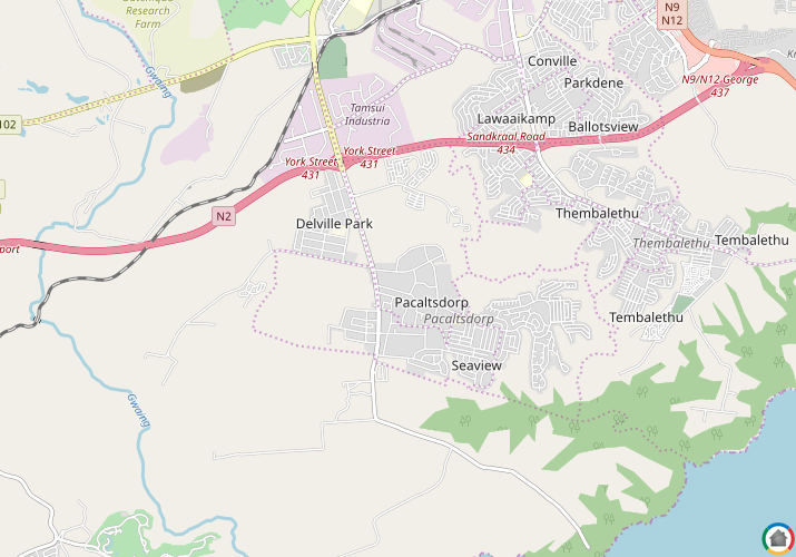 Map location of Pacaltsdorp